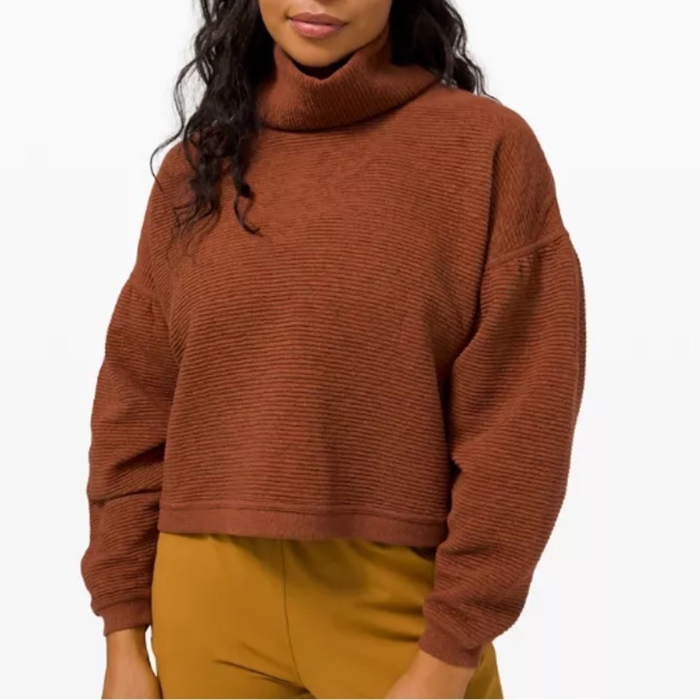LULULEMON Peaceful Movements Pullover XS/S Ancient Copper